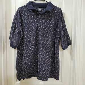 haggar Mens Golf Polo L